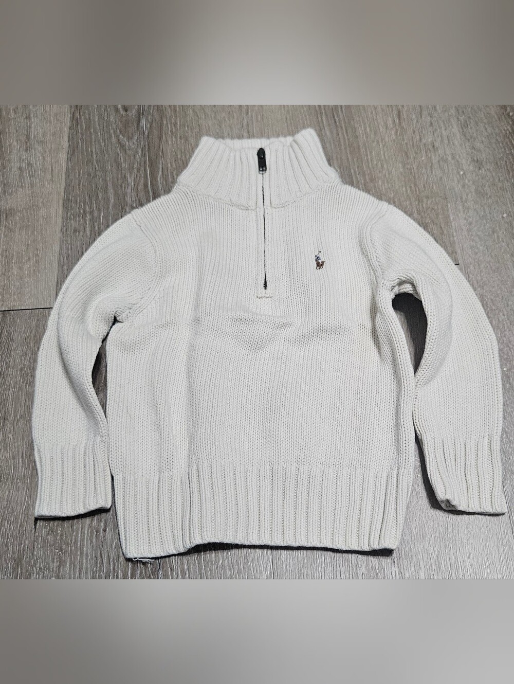 Polo Ralph Lauren Toddler Boys 2T Navy 1/4 Zip Pullover Sweatshirt Pony Logo